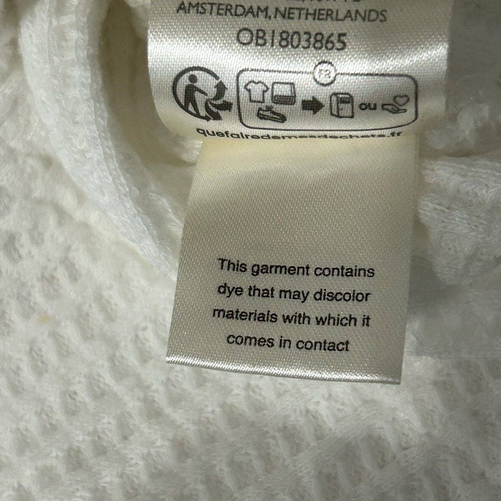 We The Free white Waffle Knit Top - Picture 8 of 9